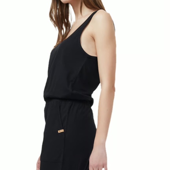 Tentree Knit Tank Jumpsuit - Black - Medium - Picture 6 of 7